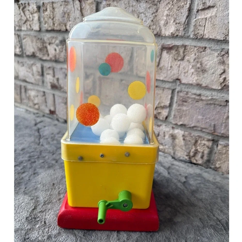 Playskool See-Inside Mixer Toddler Toy Yellow Vintage Good Manual Crank 9in